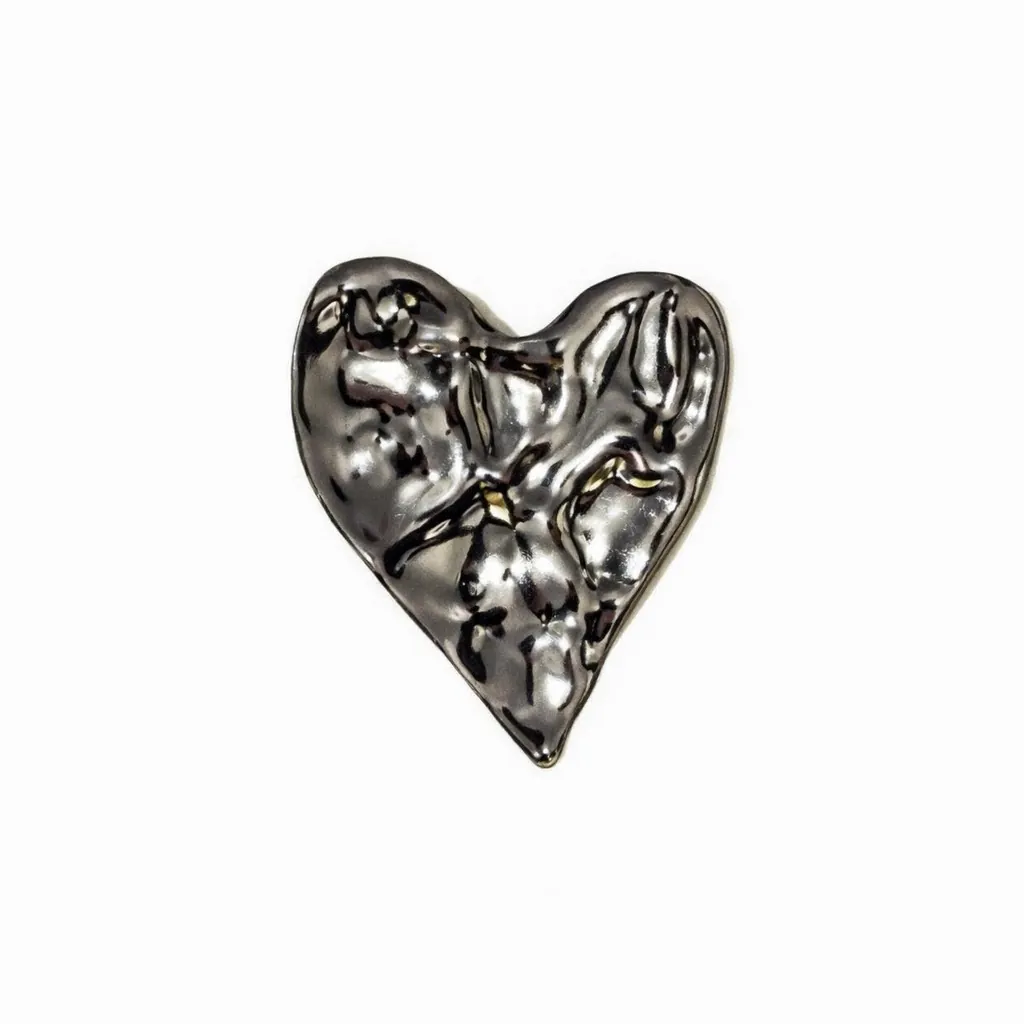 Silver Molten Heart